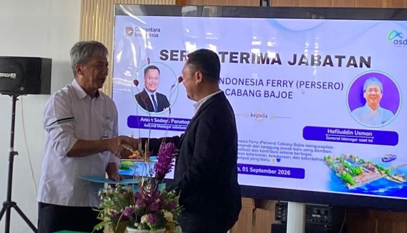 Serah Terima Jabatan General Manager ASDP Cabang Bajoe, Tongkat Kepemimpinan Resmi Berganti