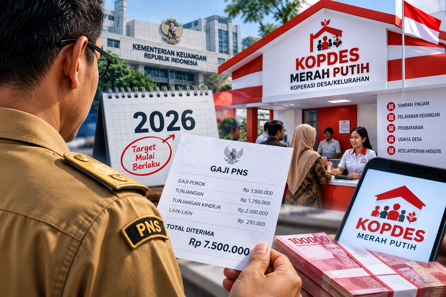 Menkop Ajukan Skema Gaji PNS Lewat Kopdes ke Kemenkeu
